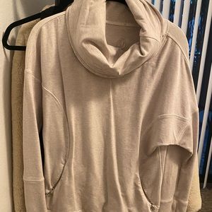 Lululemon sweater in tan